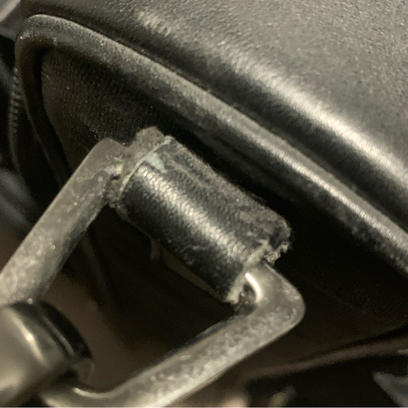 TUMI 2967D Black Leather Nylon Briefcase Laptop Shoulder Messenger Bag - Picture 16 of 16